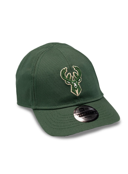 Infant New Era 9Twenty My 1st Milwaukee Bucks Hat- Angled Right