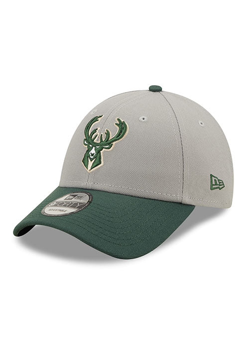 Youth New Era 9Forty The League Milwaukee Bucks Adjustable Hat - Angled Left Side View