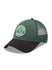 Youth New Era 9Forty Glitter Milwaukee Bucks Adjustable Hat in Green - Angled Left Side View