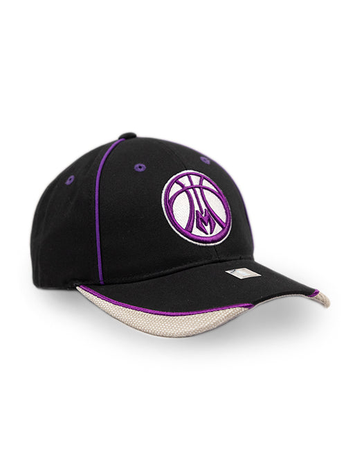 Bucks Pro Shop Accent Ball Mesh Black Milwaukee Bucks Adjustable Hat-angled right