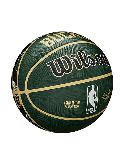 Wilson All Over Print Milwaukee Bucks Full Basketball- Side 6