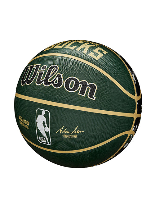 Wilson All Over Print Milwaukee Bucks Full Basketball- Side 5