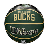 Wilson All Over Print Milwaukee Bucks Full Basketball- Side 1