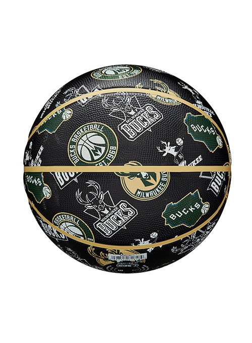 Wilson All Over Print Milwaukee Bucks Full Basketball- Side 4
