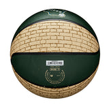 Wilson Cream Brick Milwaukee Bucks Full Basketball- Side 5