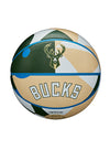 Wilson Geo Pattern Milwaukee Bucks Full Basketball Side 1