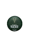 Wilson Forge Print Green Milwaukee Bucks Mini Basketball- Side 1