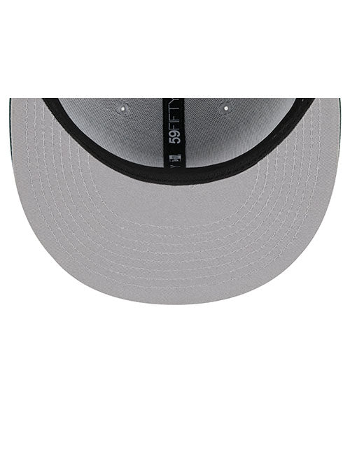 New Era Draft 2023 Grey 59FIfty Milwaukee Bucks Fitted Hat- in Grey and Green - Underbill View