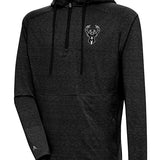 Antigua Metal Spikes Milwaukee Bucks 1/2 Zip Hooded Sweatshirt