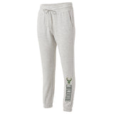 Women's Wear By Erin Andrews Grey Milwaukee Bucks Lounge Set- pants