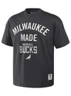 Staple Milwaukee Made Charcoal Milwaukee Bucks T-Shirt-front 
