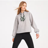 Women's G-III Debbie Grey Milwaukee Bucks Hooded Sweatshirt-front