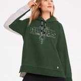 Women's DKNY Destiny Green Milwaukee Bucks Hooded Sweatshirt