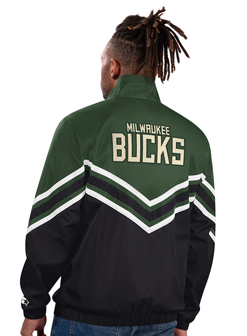 Starter Power Hit Lightweight Milwaukee Bucks Jacket-back