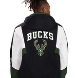 Starter Winter Full Back Milwaukee Bucks Jacket-back