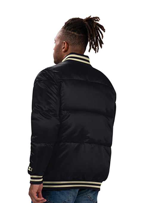 Starter Puffer Bronx Milwaukee Bucks Satin Jacket-back