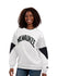 Women's Starter On The Ball White Milwaukee Bucks Crewneck Sweatshirt-front