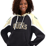 Women's Starter Journeyman Terry Milwaukee Bucks Hooded Sweatshirt