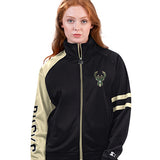 Women's Starter Arena Milwaukee Bucks Track Jacket-front