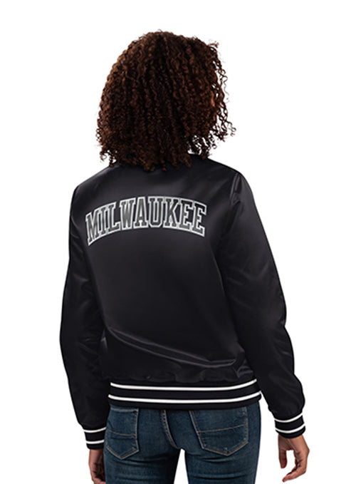 Women's G-III City Back Milwaukee Bucks Varsity Jacket-back
