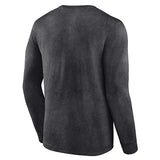 Fanatics Washed Black Milwaukee Bucks Long Sleeve T-Shirt- Back