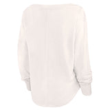 Women's Fanatics Slub Fashion Milwaukee Bucks Long Sleeve T-Shirt- Back