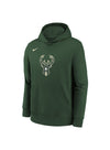 Toddler Nike Club Logo Green Milwaukee Bucks Hooded Sweatshirt - Front View
