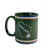 Uncanny Brands Global State Milwaukee Bucks Mug & Warmer-mug-state logo