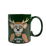 Uncanny Brands Global Bango Milwaukee Bucks Mug & Warmer- mug - bango