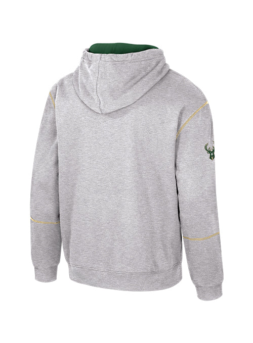 Stadium Essentials Monument Milwaukee Bucks Hooded Sweatshirt-back