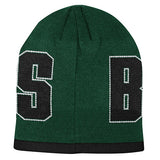 Youth Outerstuff Legacy Milwaukee Bucks Knit Hat in Green - Back View
