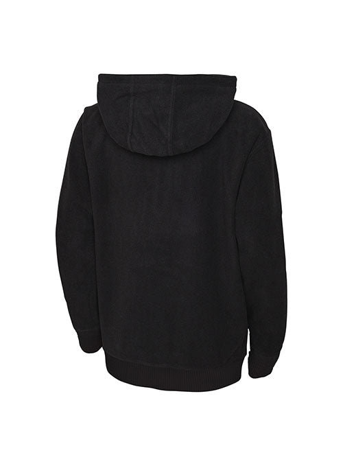 Youth Outerstuff Crossover Milwaukee Bucks Hooded Fleece Sweatshirt in Black - Back View