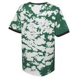 Youth Girls Outerstuff Post Bleached Wash Milwaukee Bucks T-Shirt in Green and White - Back View