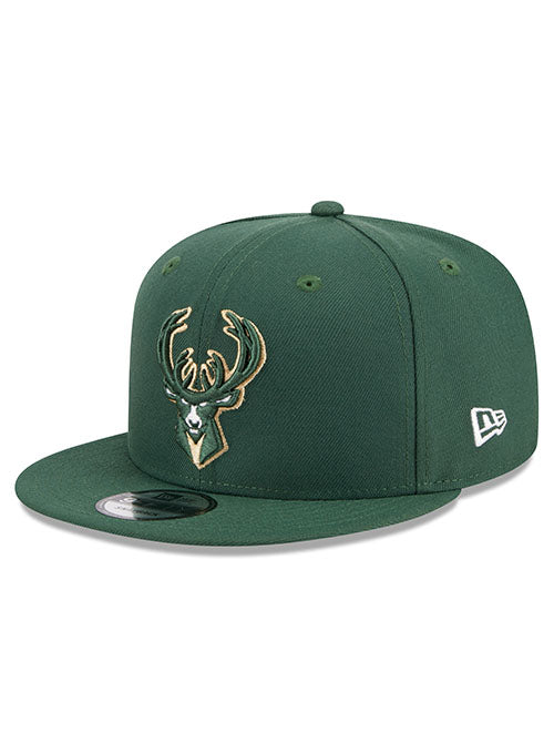New Era 9Fifty Conference Patch Green Milwaukee Bucks Adjustable Hat