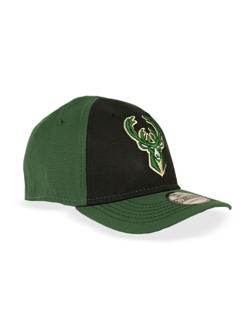 Toddler 39Thirty 2Tone Icon Milwaukee Bucks Flex Fit Hat-angled right