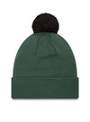 New Era Cuff Pom Solid Icon Milwaukee Bucks Knitted Hat in Green - Back View