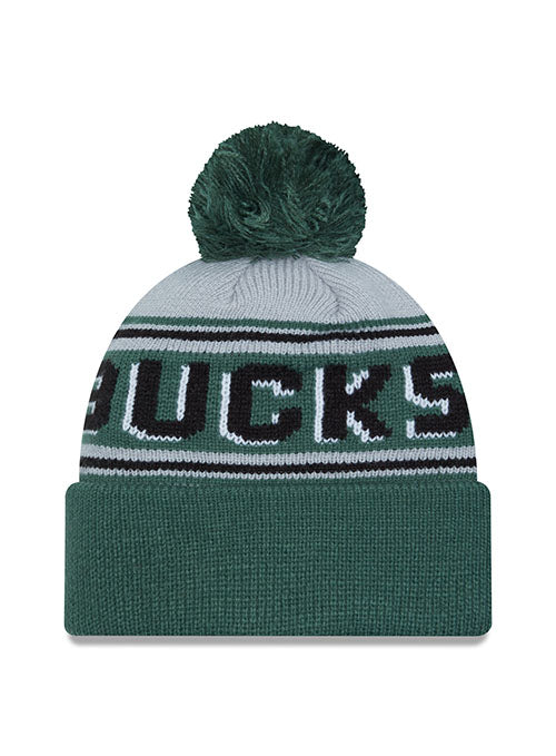 New Era Cuff Pm Wordmark Milwaukee Knit Hat - Back View