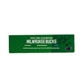 Signed Artsman Jordan Nwora Milwaukee Bucks Court Block