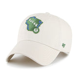 '47 Brand Clean Up State Tan Milwaukee Bucks Adjustable Hat- front