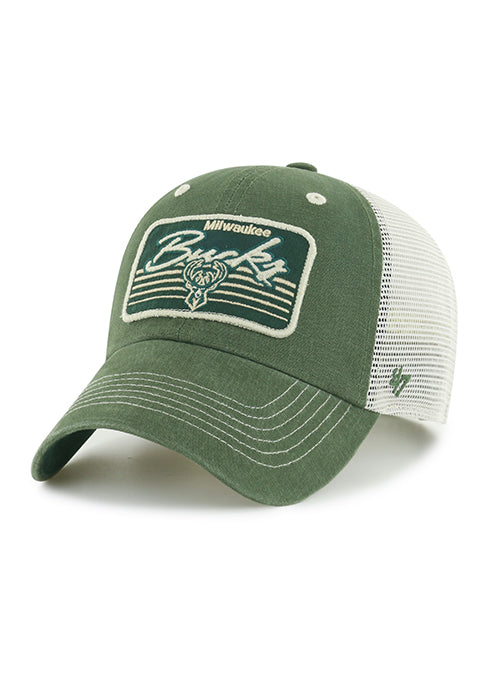 '47 Brand Clean Up Five Point Milwaukee Bucks Adjustable Hat- front
