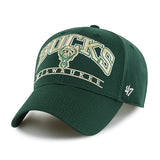 '47 Brand MVP Fletcher Green Milwaukee Bucks Adjustable Hat- angled left