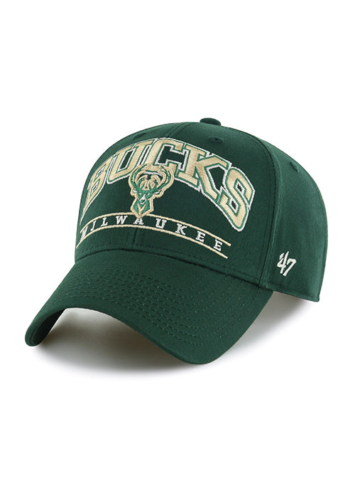 '47 Brand MVP Fletcher Green Milwaukee Bucks Adjustable Hat- angled left