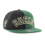 '47 Brand Captain Fracture Milwaukee Bucks Snapback Hat- angled right
