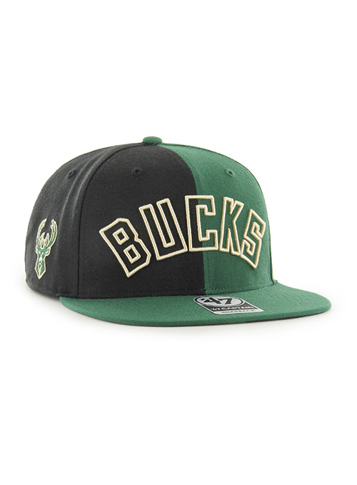 '47 Brand Captain Fracture Milwaukee Bucks Snapback Hat- angled right