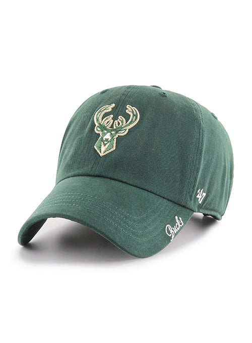 Women's '47 Brand Clean Up Miata Milwaukee Bucks Adjustable Hat- front