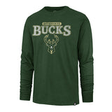 '47 Brand Franklin Linear Milwaukee Bucks Long Sleeve T-Shirt- front