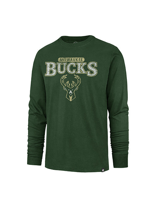 '47 Brand Franklin Linear Milwaukee Bucks Long Sleeve T-Shirt- front
