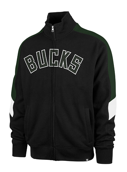 '47 Brand Shoot Out Word Milwaukee Bucks Track Jacket-front