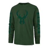 '47 Brand Franklin Phantom Milwaukee Bucks Long Sleeve T-Shirt- front