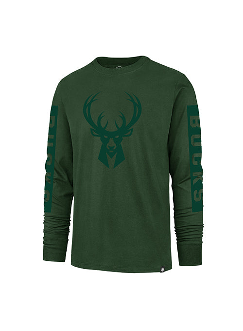 '47 Brand Franklin Phantom Milwaukee Bucks Long Sleeve T-Shirt- front